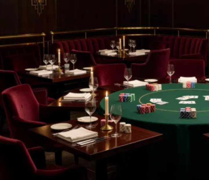 Pokerowy stół połączony z elegancką kolacją w lounge POKISEC